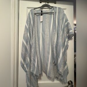 Lane Bryant Blue and White Accent Panels